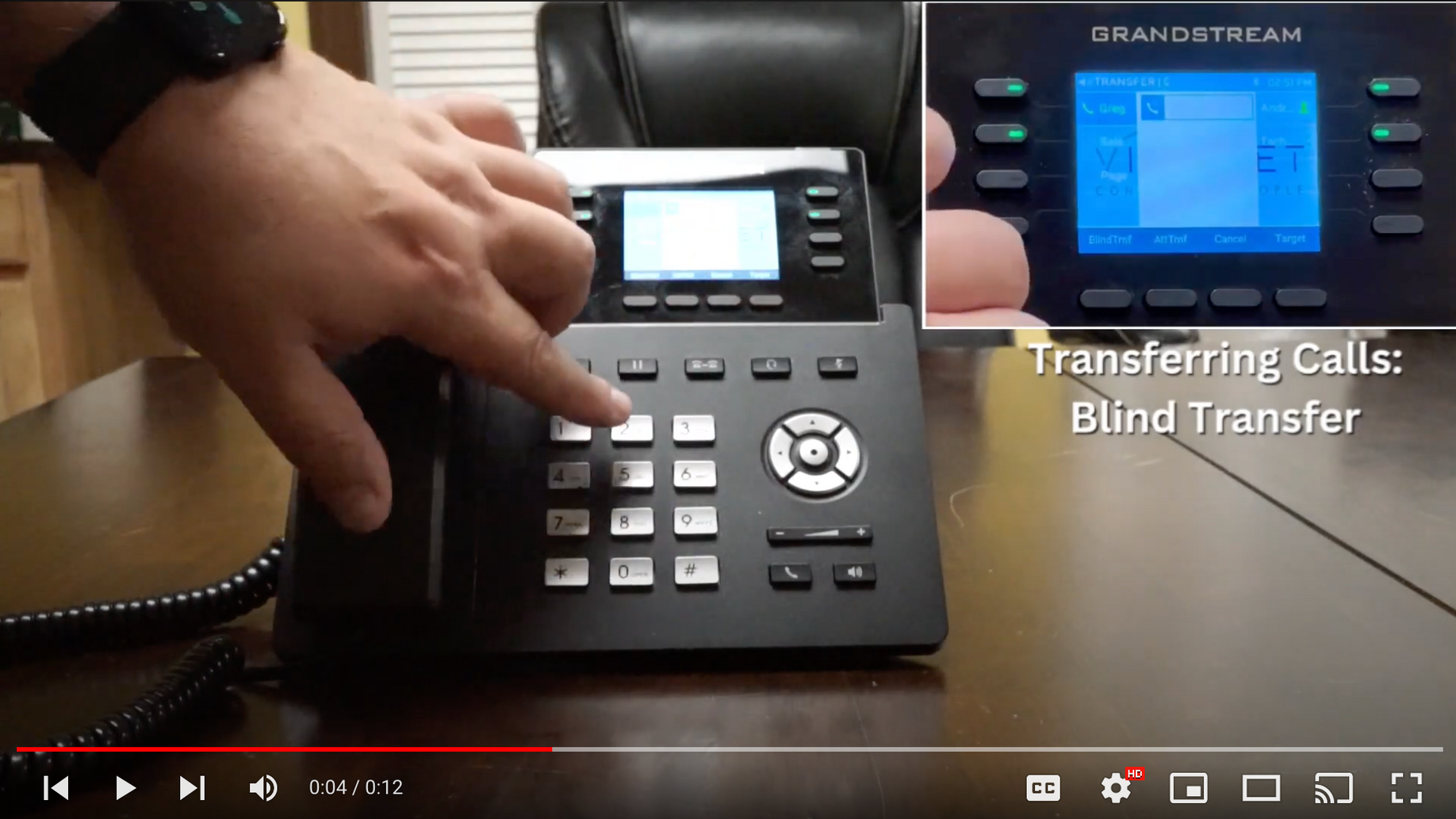 Vistanet's Demonstration Videos for Using Grandstream Desktop Phones and Mobile Apps
